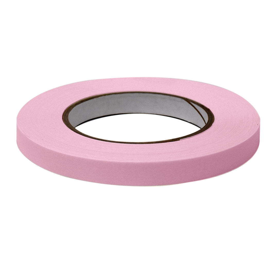 Globe Scientific Labeling Tape, 1/2" x 60yd per Roll, 6 Rolls/Case, Pink  
